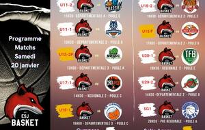 MATCHS DU 20 Janvier