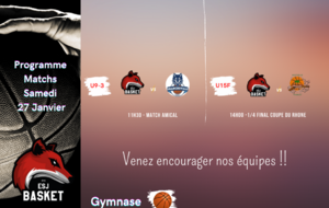 MATCHS DU 27 Janvier